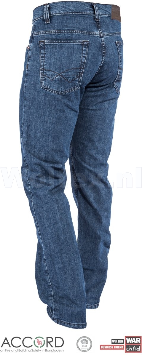 Brams Paris Broeken Danny C59 Stretch denimblauw